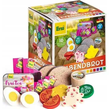 Dřevěná hračka Sada produktů na hraní - Večeře Erzi