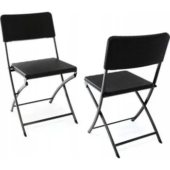 Zahradní židle Garthen plast černá