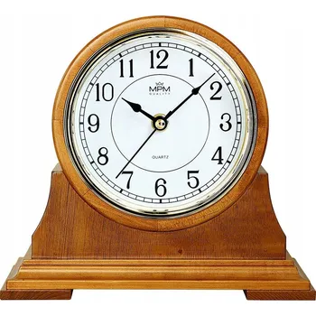 Hodiny PŘEHLEDNÉ DŘEVĚNÉ HODINY NA KŘBĚ MPM E03.3887.50.A 23x21 cm