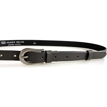 Opasek Dámský kožený úzký pásek 178-50 šedý velikost 105 cm, Penny Belts