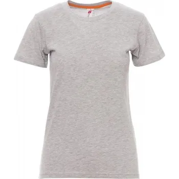 Dámské tričko Payperwear Dámské tričko SUNSET LADY MELANGE s kulatým výstřihem Barva: šedá melange, Velikost: M