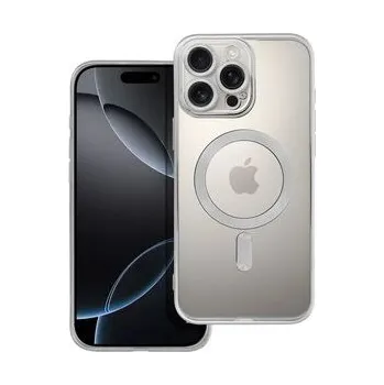 Pouzdro na mobilní telefon Kryt ELECTRO MAG COVER kompatibilní s MagSafe pro IPHONE 16 Pro Max stříbrný - OEM + zdarma možnost vyzkoušet a vrátit zboží do 30 dní