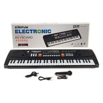 Hudební nástroj pro děti Organki 61 klawiszy z mikrofonem ładowarka USB