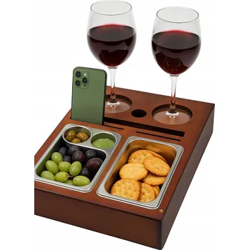 Bambusový tác na občerstvení