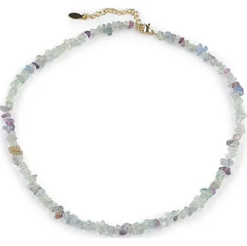 Náhrdelník Náhrdelník ze zlomků minerálů - 5 fluorit