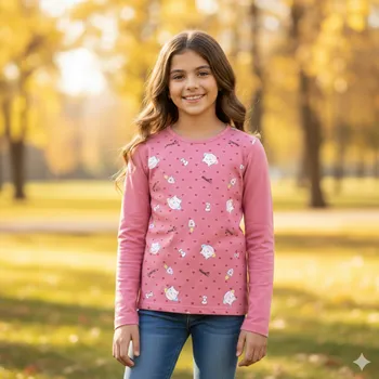 Dívčí tričko Sezon růžové M02