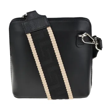 Kabelka NovaKabelka.cz Kožená italská crossbody kabelka Grana Nera s přídavným popruhem V