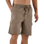 Cargo bermudy s kapsami béžová 56/58