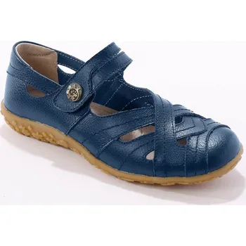 Dámské tenisky Vycházková obuv z pružné kůže námořnická modrá 41