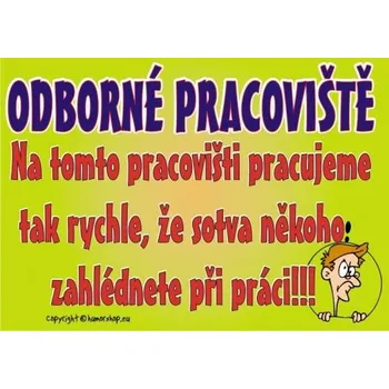 Žertovný předmět Certifikát - Odborné pracoviště