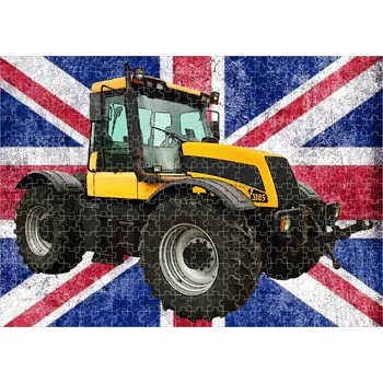Puzzle puzzle s traktorem JCB Fastrac 3185 120 dílků