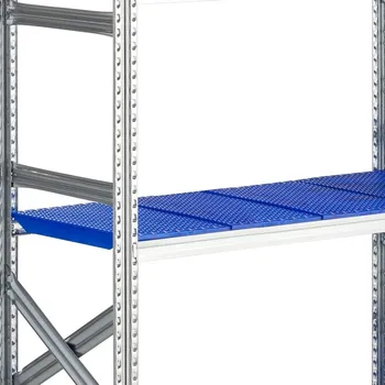Dílenský regál Plastová police do regálu TRANSFORM, 1200x500 mm, modrá