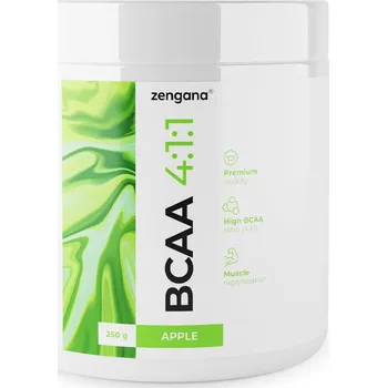 Aminokyselina Zengana BCAA 4:1:1, Zelené jablko, 250g