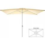 Zahradní slunečník – obdélníkový 2x3 m – champagne