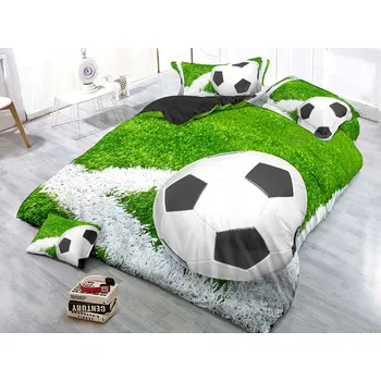 Povlečení XPOSE® 3D povlečení FOTBALOVÝ MÍČ 140x200 cm, 70x90 cm, 3D + Prodloužená možnost vrácení zboží do 50 dnů