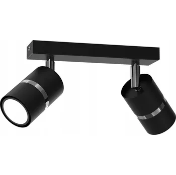 Žyrandol tuba stropní svítidlo s nastavením stropní svítidlo 2xGU10 LED černo-chromové