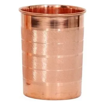 Ayur Water Měděný hrnek s pruhy 250 ml