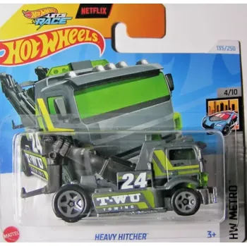 auto na autodráhu Hot Wheels Netflix Lets Race Heavy Hitcher šedý