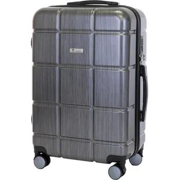 Extra odolný střední kufr T-class® 2222 Waterproof L, šedý, 65 x 44 x 26 cm