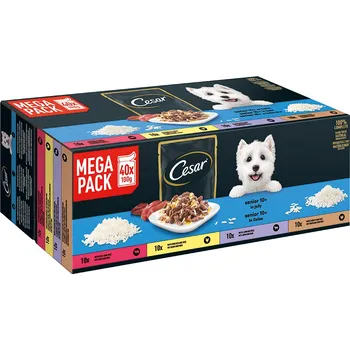 Krmivo pro psa Cesar Senior kapsičky v želé mix 80x 100 g