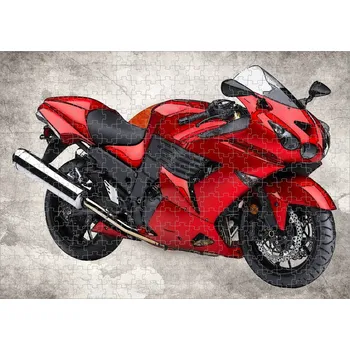 Puzzle puzzle s motorkou Kawasaki Ninja ZX 120 dílků