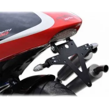 Autodíl HSM Držák SPZ APRILIA RS250 99-02, nastavitelný, černý, s držákem odrazky