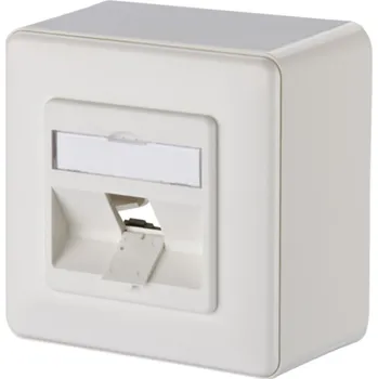 Elektrická zásuvka METZ CONNECT Krabice povrchová pro Keystone, 1 port, prázdná