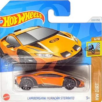 auto na autodráhu Hot Wheels Lamborghini Huracán Sterrato oranžový