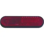 HSM Samolepící odrazka na motorky a skůtry, červená oválná, 90 x 25 mm, homologovaná