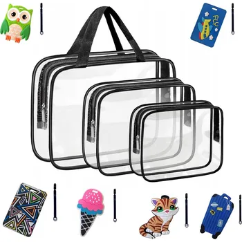 Kosmetická taška Kosmetická taštička SATIS cestovní, průhledná