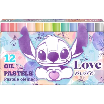 Kresba Coolpack Olejové pastelky 12 pastelových barev Stitch Pastel 92023PTR