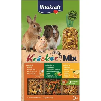 Krmivo pro hlodavce Vitakraft tyčinky s pamlsky 0,15 kg pro křeček, králíky a morče