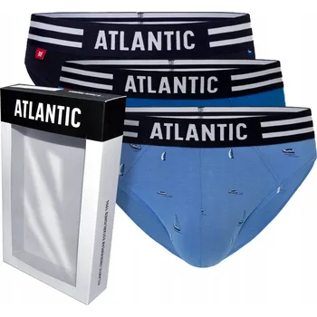 Dámské spodní prádlo Pánské slipy ATLANTIC SPORT 3MP120/NIEJ/TUR/GRA *L*