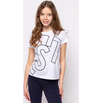 Dívčí tričko HEAVY TOOLS Dívčí tričko s krátkým rukávem MADDY BÍLÁ