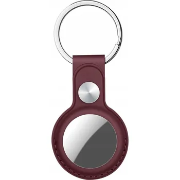 Pouzdro AirTAG Leather z umělé kůže přívěsek kroužkem přívěsek na klíče klíče