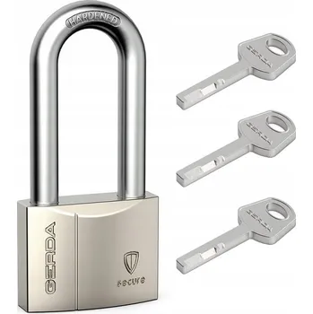 Visací zámek Visací zámek Gerda Secure KSWW S50H70 zesílený s prodlouženým okem - saténový nikl