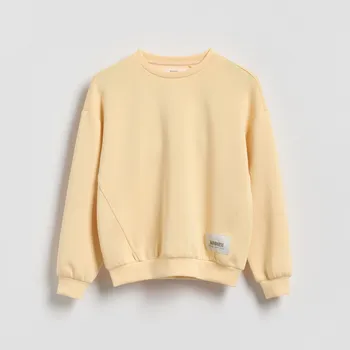 Dívčí mikina Reserved - Mikina s modalem - světle žlutá - 898HV-10X - 898HV-10X-U13