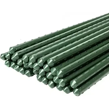 Opora na rostlinu Opěrná kovová tyčka 16mm/120cm 50ks (Univerzální zahradní opěrné tyče s plastovou upravou jsou ideálním řešením pro všechny pěstitele, kteří chtějí poskytnout svým rostlinám stabilní a dlouhodobou podporu. Tyče jsou vyrobené z odolného materiálu, který)