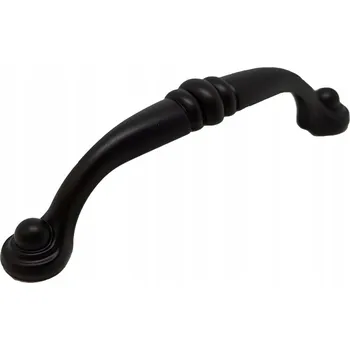 Nábytkové kování Nábytková úchytka BACHUS C-1003, černá matná, 96 mm, RETRO