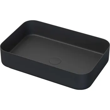 Umyvadlo Umyvadlo na desku LJORDAL 52x34 cm ocel/černá