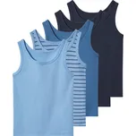 lupilu® Chlapecký nátělník, 5 kusů (navy modrá / modrá, 110/116)