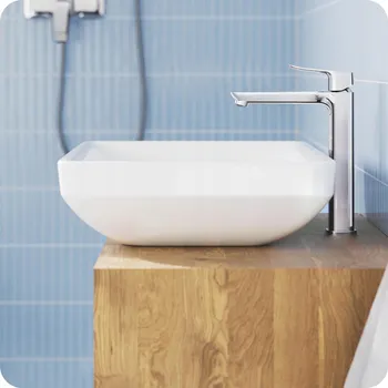 Vodovodní baterie Stojánková umyvadlová baterie Grohe stříbrná