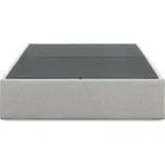 Šedá čalouněná dvoulůžková postel s úložným prostorem 180x200 cm Matters – Kave Home ID_1759464