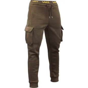 Rybářské oblečení Vass Tepláky Culture Fishing Cargo Jogger Khaki Green - L