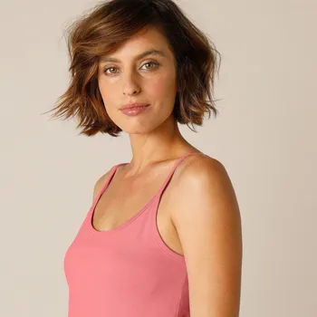 Dámské tričko Top s úzkými ramínky, z bio bavlny terakota 50