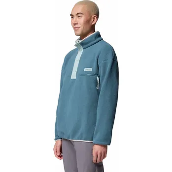 Pánské oblečení Pánská mikina Columbia Helvetia™ II Half Snap Fleece Velikost: XXL / Barva: zelená