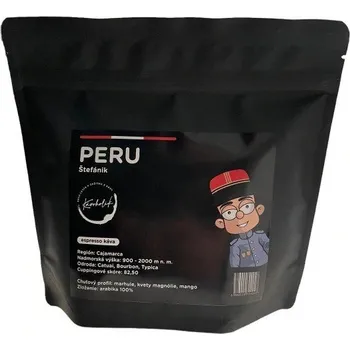 Káva KÁVOHOLIK Štefánik Peru 100% arabika 250 g, zrno
