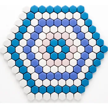 Obklad Skleněná mozaika 15x17mm růžová