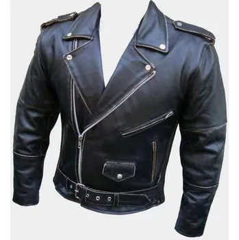 Moto bunda Kožený křivák Antik - kožená bunda na chopper velikost M