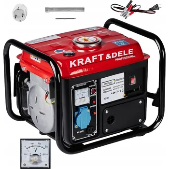 Elektrocentrála Jednofázová přenosná elektrocentrála Kraft&Dele 1300 W, benzínová